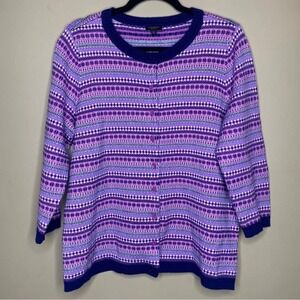 Talbots Women's Petite 1XP Lambswool Blend Sweater Modest Cozy Fall